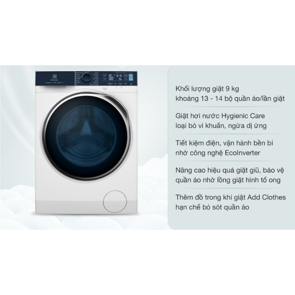 Máy giặt cửa trước 9KG Electrolux EWF9024P5WB