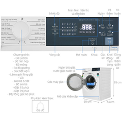 Máy giặt Inverter 10 kg Electrolux EWF1024D3WB
