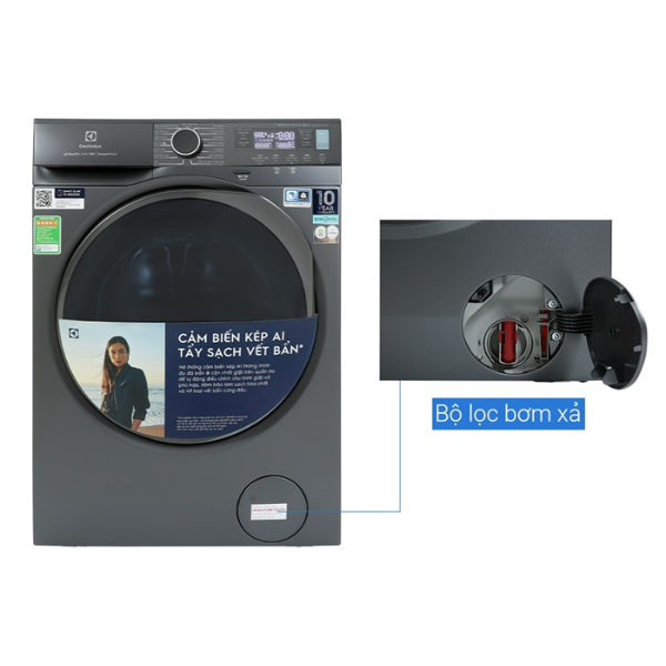 Máy giặt Inverter 10 kg Electrolux EWF1042R7SB