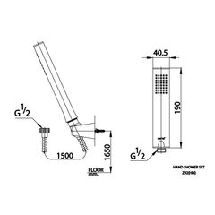 Tay sen tắm Cotto Z92(HM) 1 chức năng