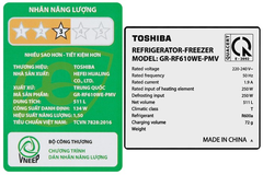 Tủ lạnh TOSHIBA RF610WE-PMV(37)-SG 511 lít