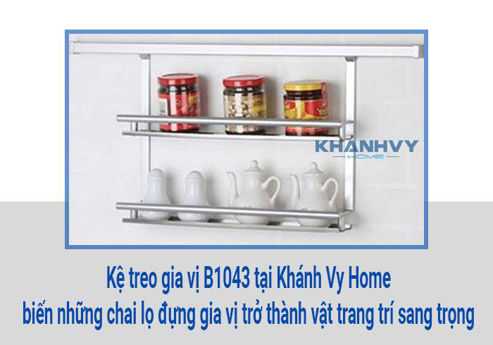 Kệ treo gia vị B1043 tại Khánh Vy Home biến những chai lọ đựng gia vị trở thành vật trang trí sang trọng