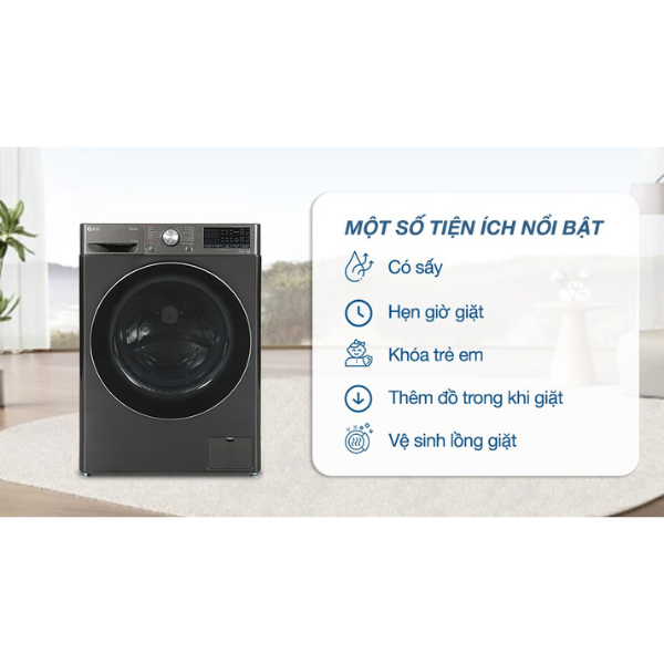 Máy giặt sấy LG Inverter giặt 11kg/ sấy 7kg FV1411H3BA