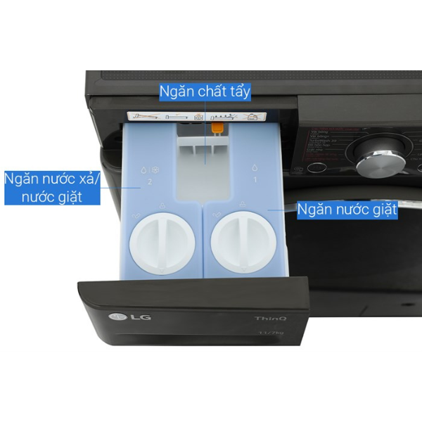 Máy giặt sấy LG Inverter giặt 11kg/ sấy 7kg FV1411H3BA
