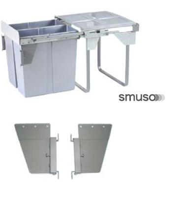 Phụ kiện nối với cánh cửa tủ 503.38.599 tại Khánh Vy Home giúp kết nối mặt trước thùng rác đôi vào cánh tủ bếp để đóng mở thuận tiện hơn