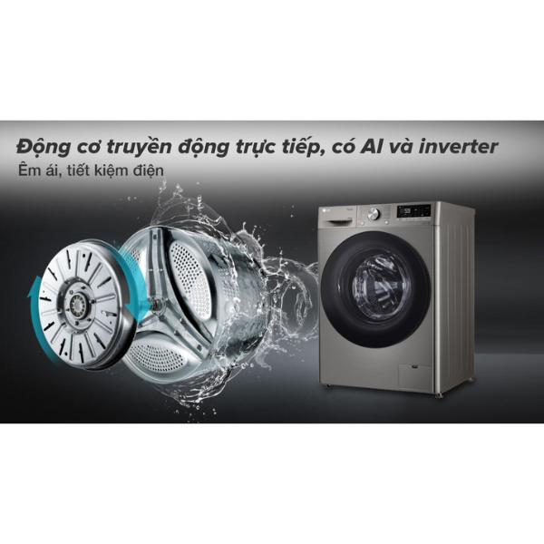 Máy giặt sấy LG Inverter giặt 10kg/ sấy 6kg FV1410D4P