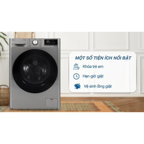 Máy giặt sấy LG Inverter giặt 10kg/ sấy 6kg FV1410D4P