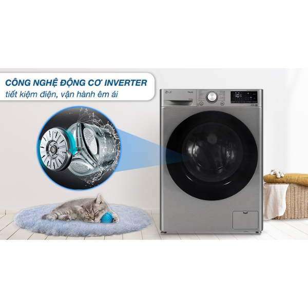 Máy giặt sấy LG Inverter giặt 10kg/ sấy 6kg FV1410D4P