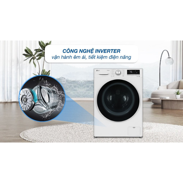 Máy giặt sấy LG Inverter giặt 11kg/ sấy 7kg FV1411D4W