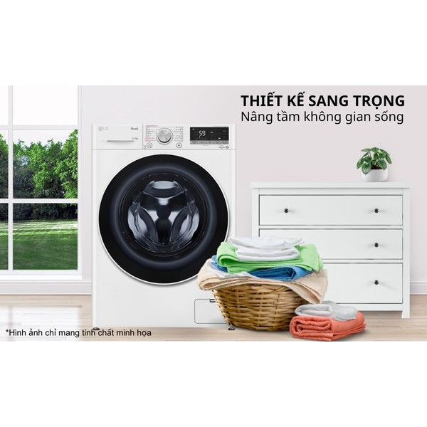 Máy giặt sấy LG Inverter giặt 11kg/ sấy 7kg FV1411D4W