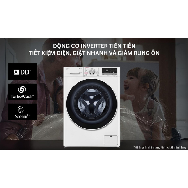 Máy giặt sấy LG Inverter giặt 11kg/ sấy 7kg FV1411D4W