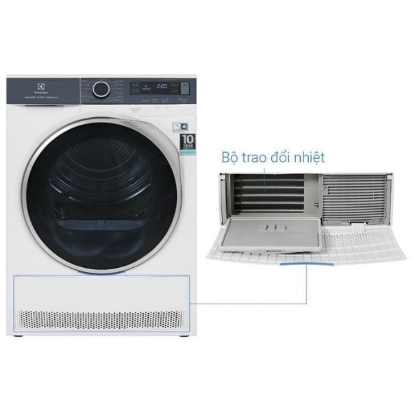 Máy sấy bơm nhiệt Electrolux 8kg EDH803Q7WB
