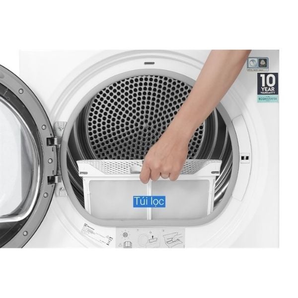 Máy sấy bơm nhiệt Electrolux 8kg EDH803Q7WB