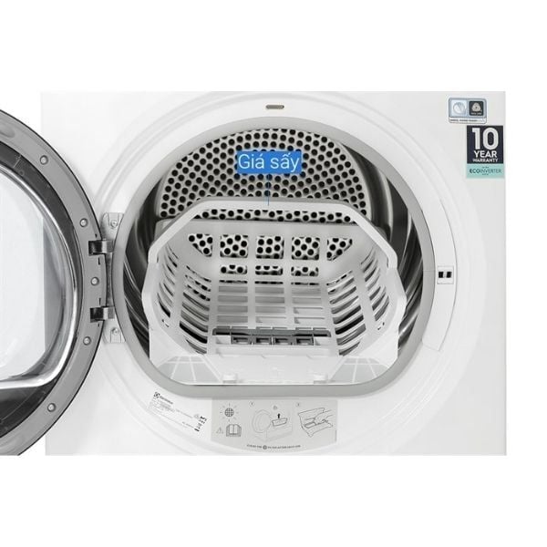 Máy sấy bơm nhiệt Electrolux 8kg EDH803Q7WB