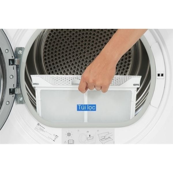 Máy sấy bơm nhiệt Electrolux 9kg EDH903R9WB