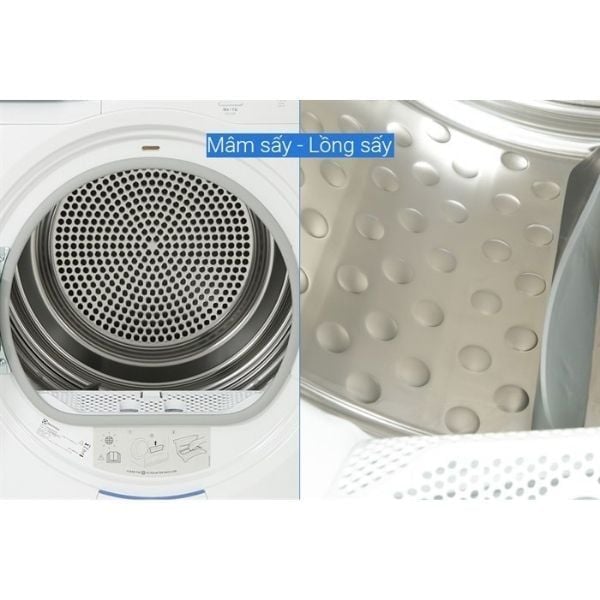 Máy sấy bơm nhiệt Electrolux 9kg EDH903R9WB