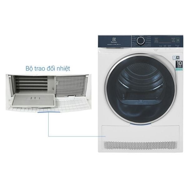 Máy sấy bơm nhiệt Electrolux 9kg EDH903R9WB