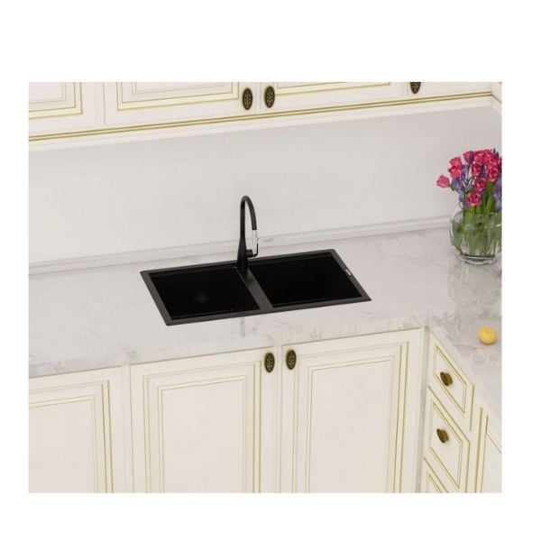 Chậu rửa bát Konox Granite Phoenix Smart 860 Black