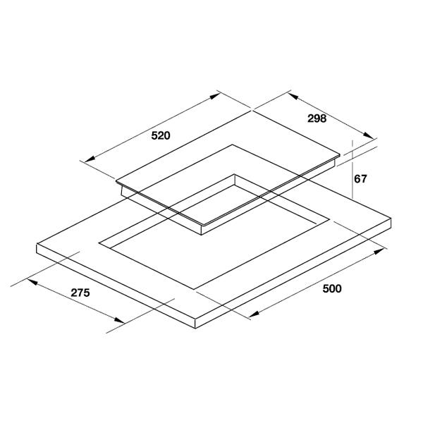 Thông số kỹ thuật của bếp điện 2 vùng nấu HC-R302A 536.01.620