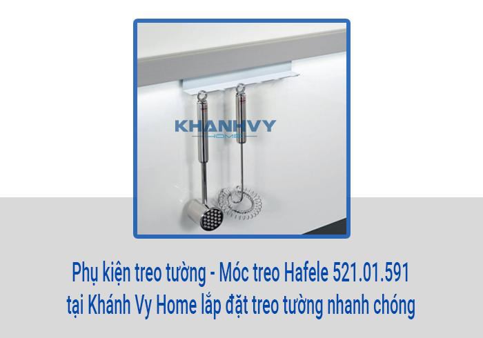 Phụ kiện treo tường - Móc treo Hafele 521.01.591 tại Khánh Vy Home lắp đặt treo tường nhanh chóng