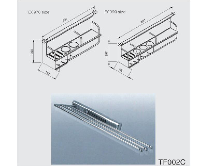 Thông số kích thước kệ treo đa năng TF002C tại Khánh Vy Home