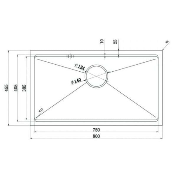 Chậu rửa bát Konox KN8046SU