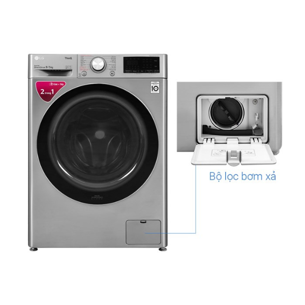 Máy giặt sấy LG Inverter giặt 9kg/ sấy 5kg FV1409G4V
