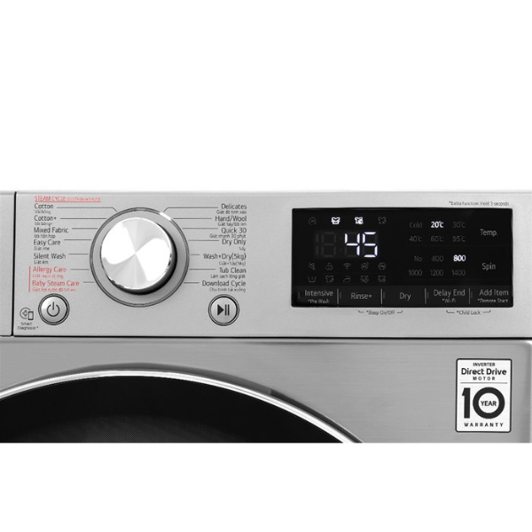 Máy giặt sấy LG Inverter giặt 9kg/ sấy 5kg FV1409G4V