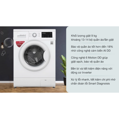 Máy giặt LG AI DD Inverter 9kg FM1209S6W