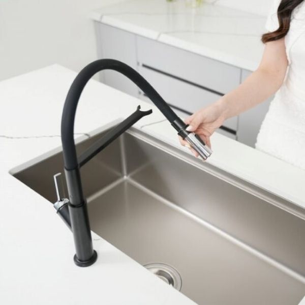 Vòi rửa bát Konox Tema Black