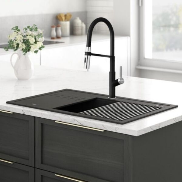 Vòi rửa bát Konox Tema Black