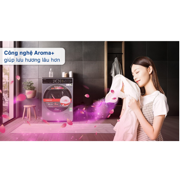 Máy giặt sấy Toshiba TWD-T25BZU115MWV (MG) Inverter  giặt 10.5 kg - sấy 7 kg