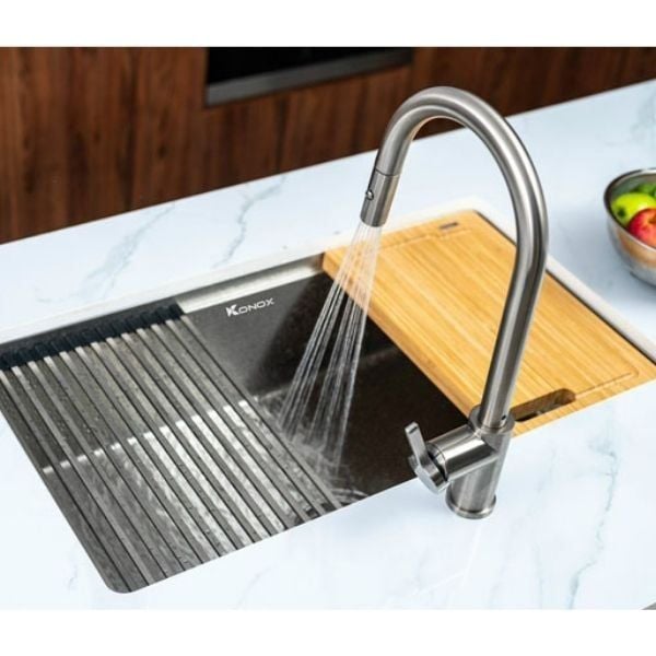 Vòi rửa bát Konox Alto Nickel