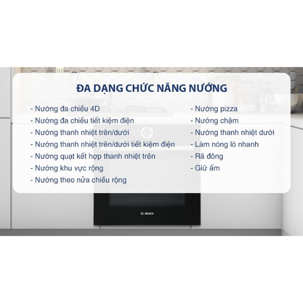 Lò nướng Bosch HBG635BB1 Series 8