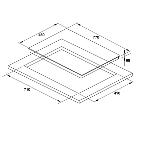 Bếp từ kết hợp điện Hafele HC-M773A 536.01.705