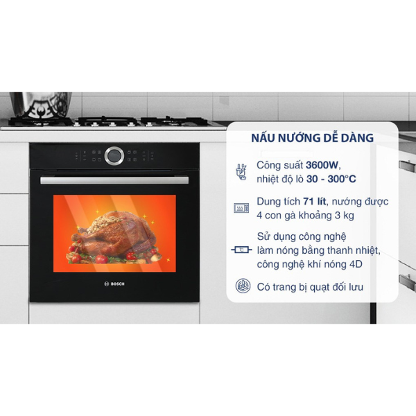 Lò nướng Bosch HBG635BB1 Series 8
