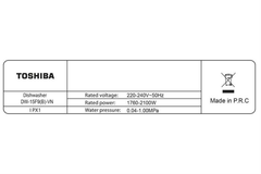 Máy rửa chén Toshiba DW-15F9(B)-VN