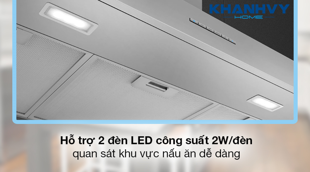 Máy hút mùi gắn tường Smeg KBT900XE 536.84.493 sở hữu thiết kế sang trọng, phù hợp với mọi không gian bếp