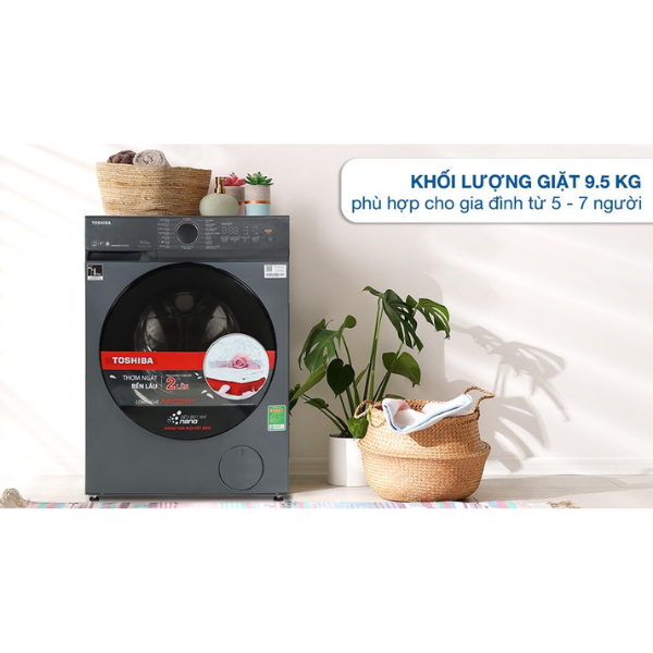 Máy giặt cửa trước Toshiba TW-T21BU105UWV(MG) Inverter 9.5 kg