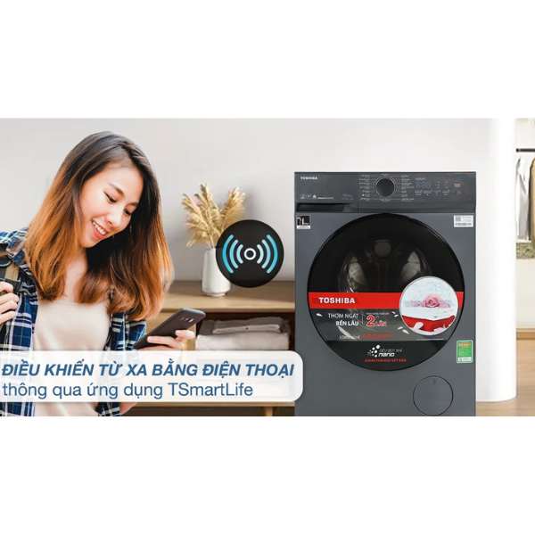 Máy giặt cửa trước Toshiba TW-T21BU105UWV(MG) Inverter 9.5 kg