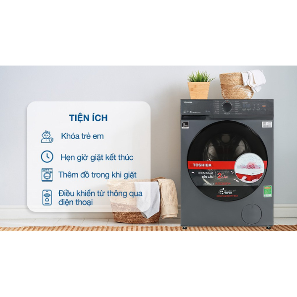 Máy giặt Toshiba TW-T21BU115UWV(MG) Inverter 10.5 kg