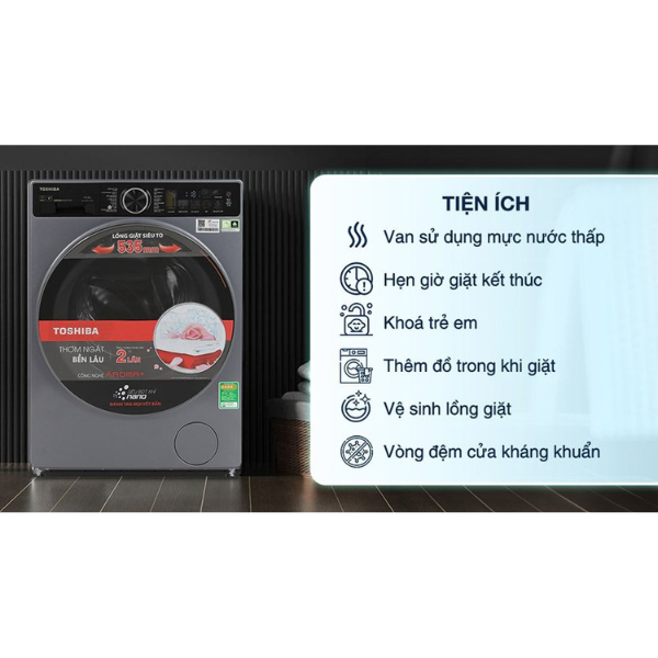 Máy giặt Toshiba TW-T25BU115MWV(MG) Inverter 10.5 kg