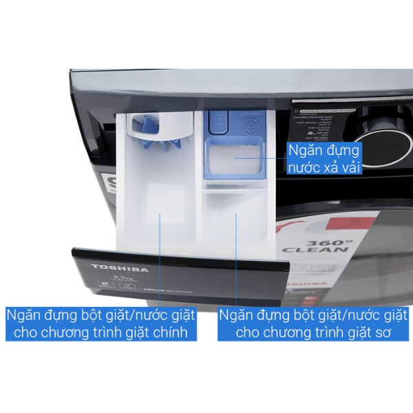Máy giặt Toshiba TW-BK105G4V(MG) Inverter 9.5 kg