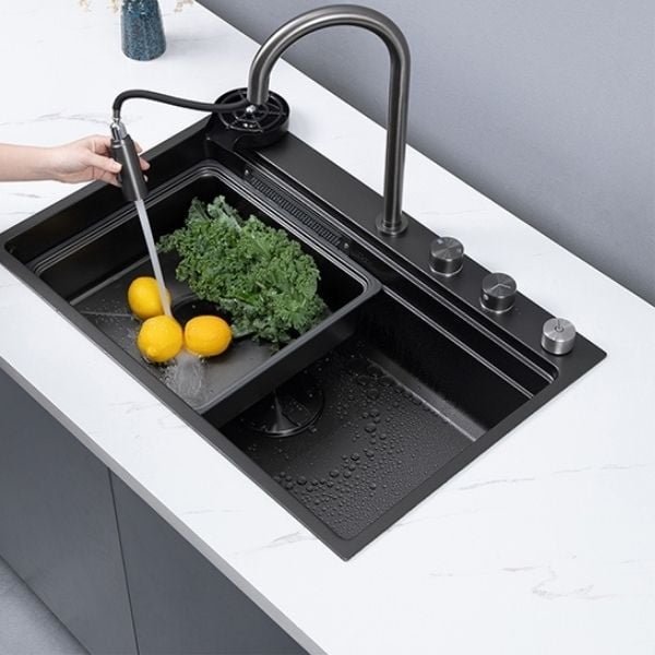 Chậu rửa bát Kluger KWF8161FB-S76W Plus