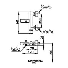 Củ sen tắm Cotto CT2062 nóng lạnh Medio