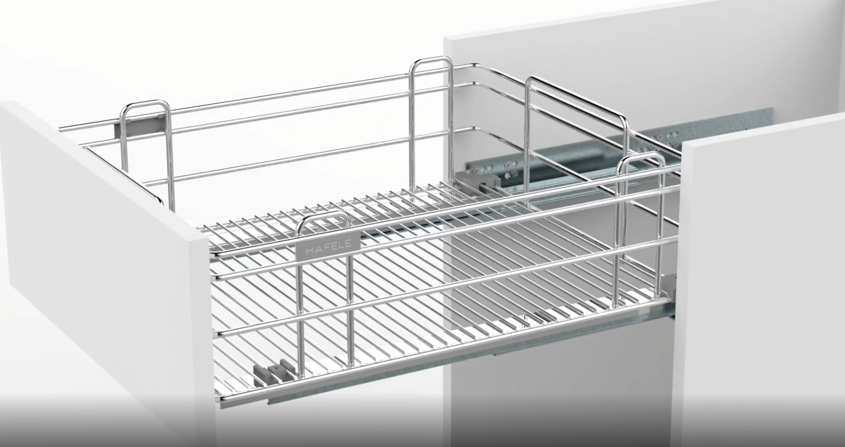 Bộ rổ kéo để chén đĩa 900mm Häfele 549.17.239 tại Khánh Vy Home lắp đặt âm tủ bếp dưới, sử dụng dễ dàng