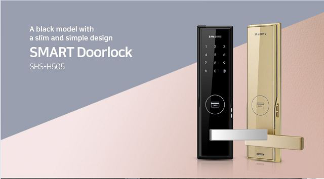 Khóa điện tử Samsung SHP- H505FMK/EN sang trọng