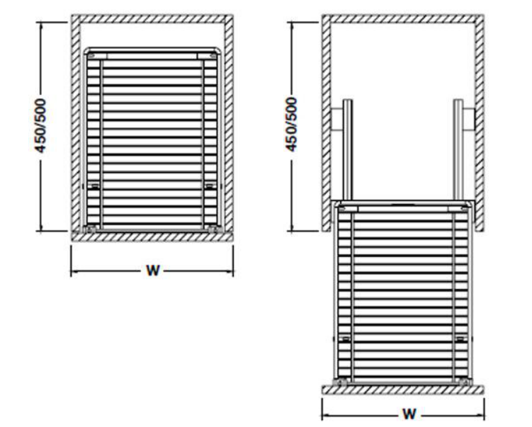 Thông số kỹ thuật bộ rổ kéo để chén đĩa 900mm Häfele 549.17.239 tại Khánh Vy Home