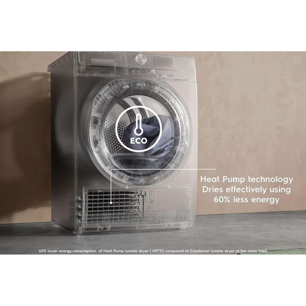 Máy sấy bơm nhiệt 8kg Electrolux EDH803J5SC