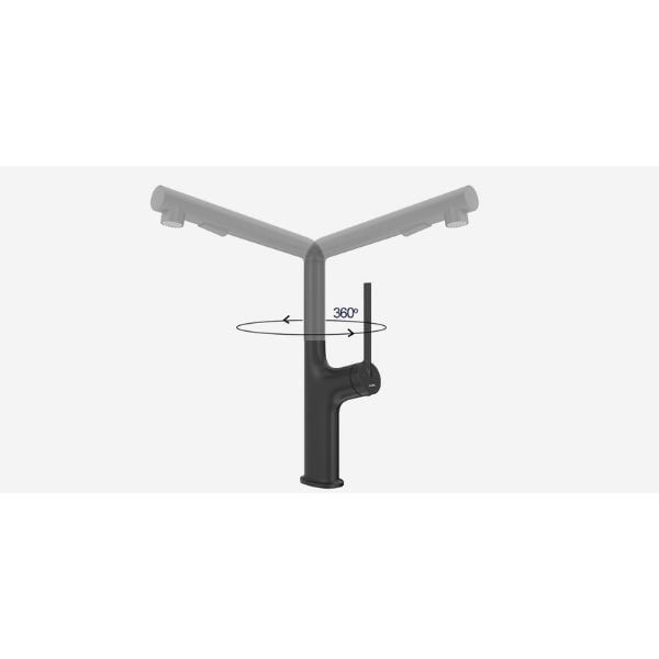 Vòi rửa bát dây rút Kluger Amber KLF0001B